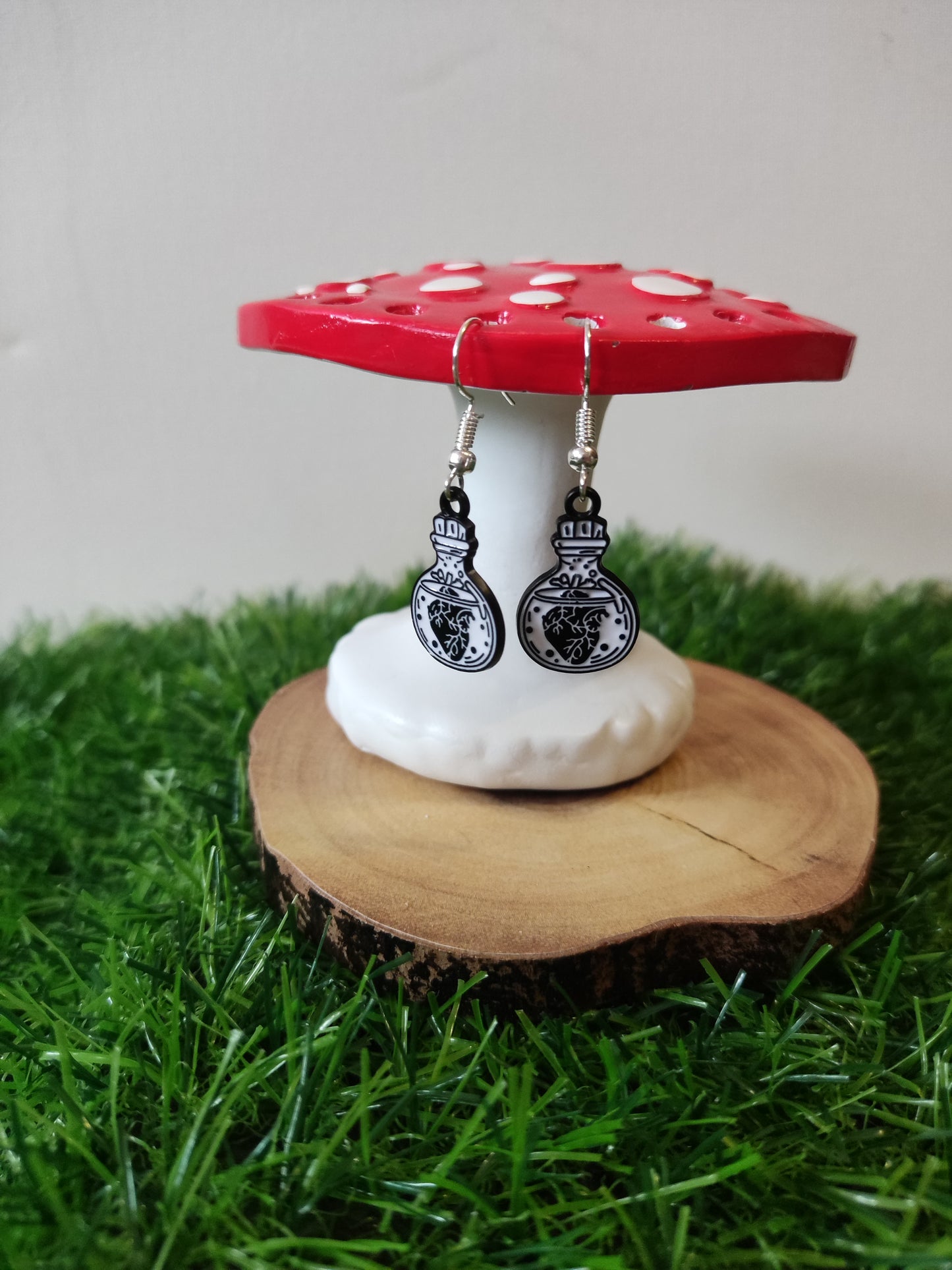 Anatomical Heart Potion Earrings