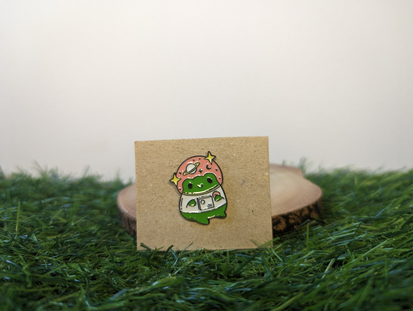 Astronaut Frog Pin