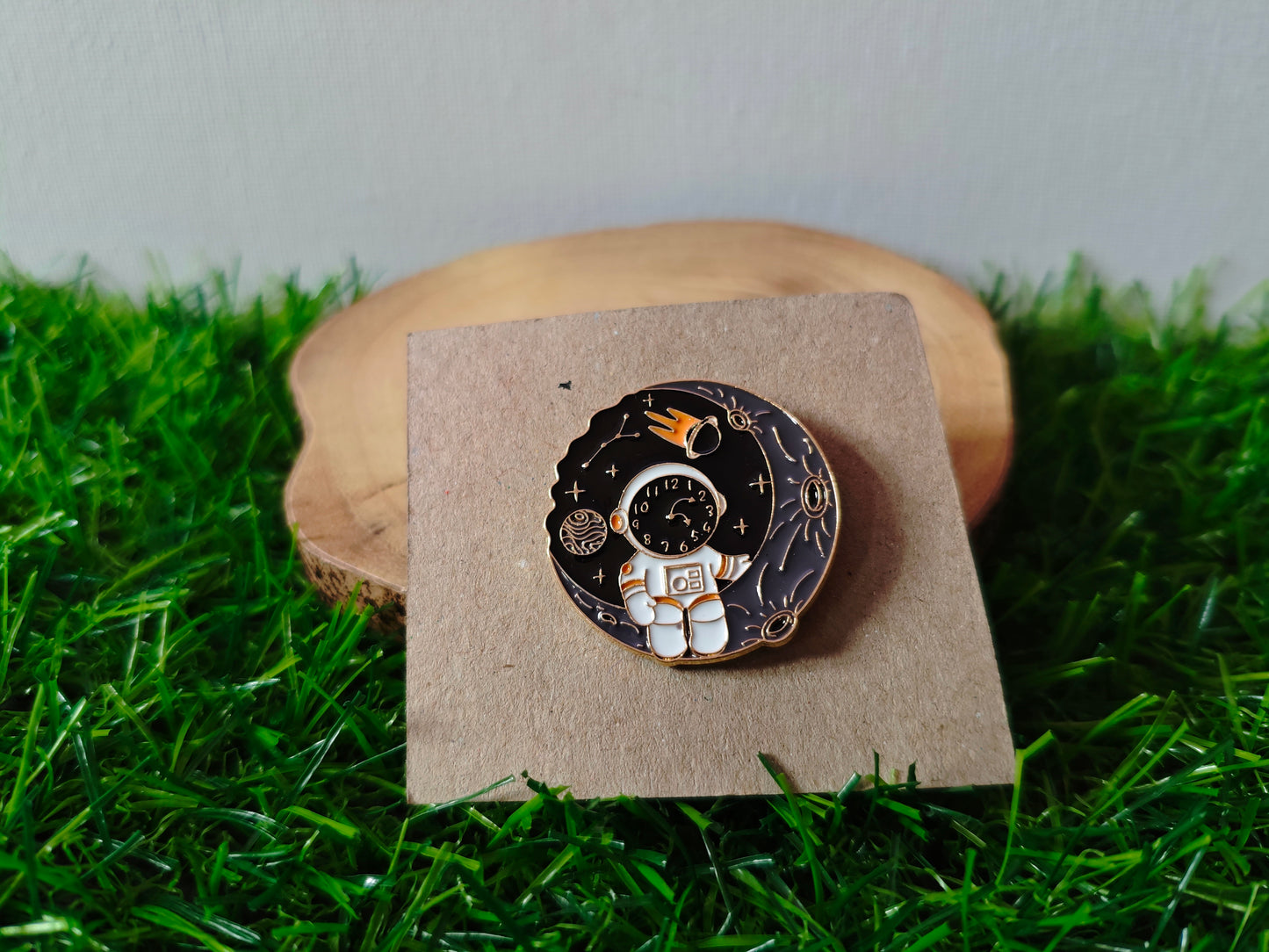 Astronaut On The Moon Pin