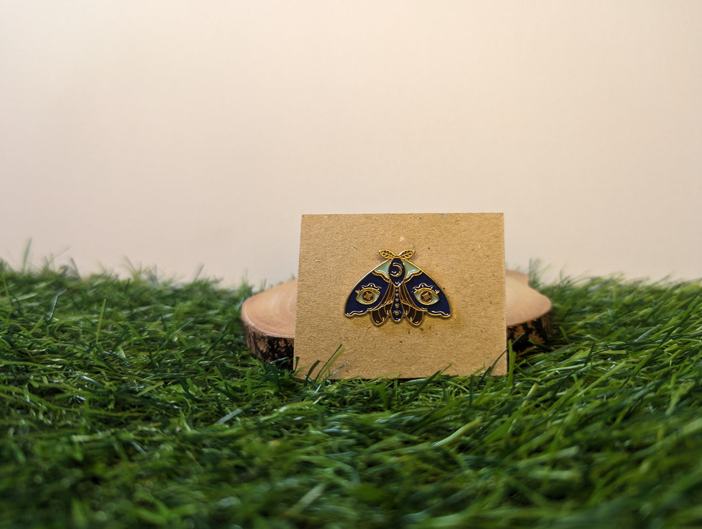 Blue Moth Pin