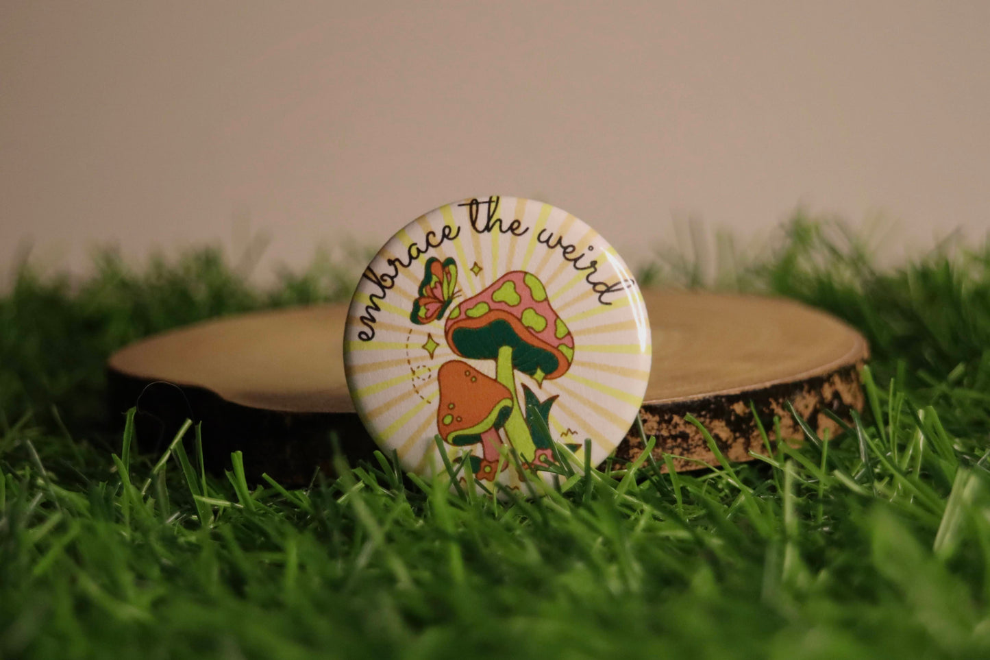 Embrace The Weird, Mushroom Badge