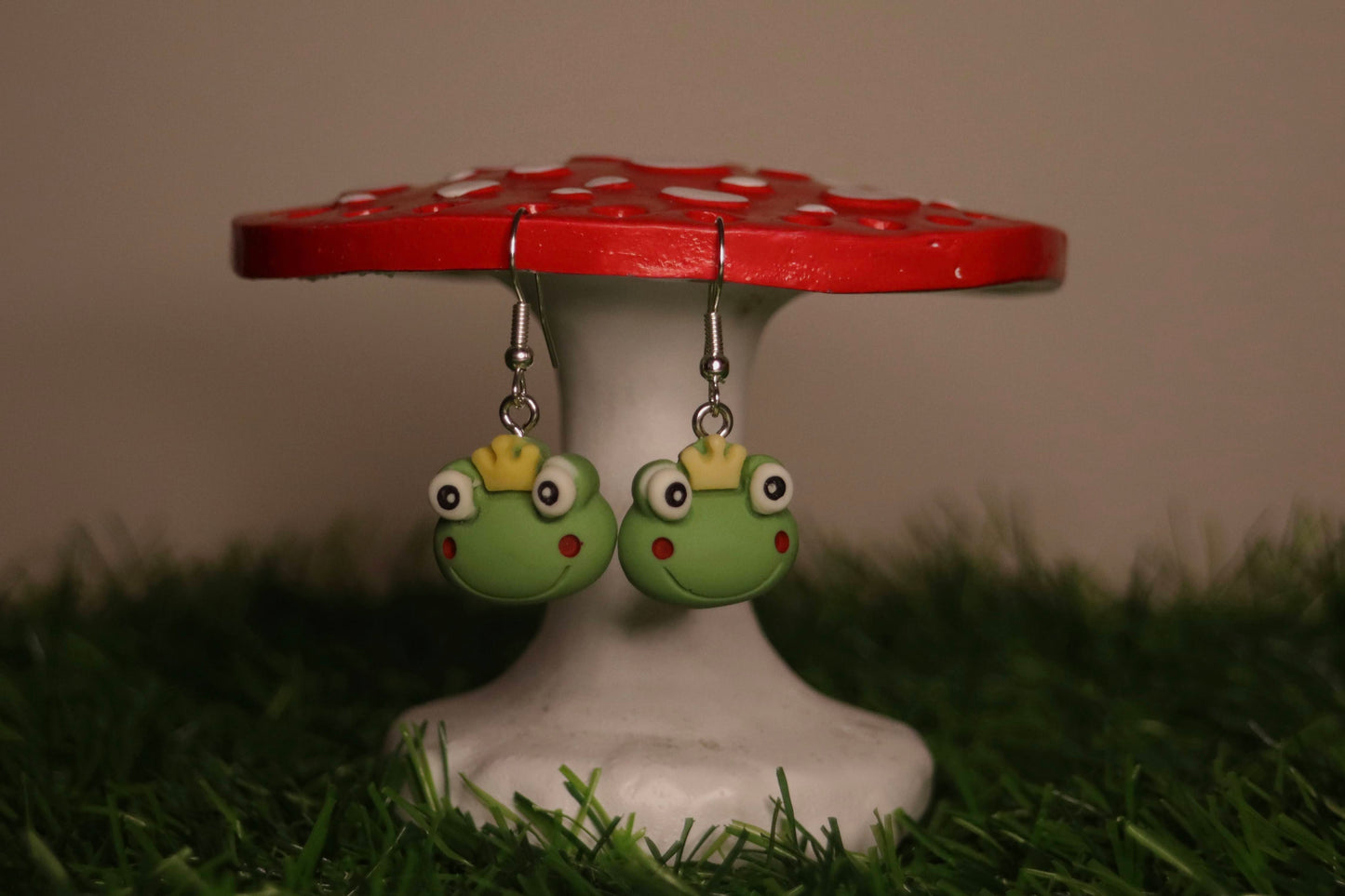 Frog King Earrings