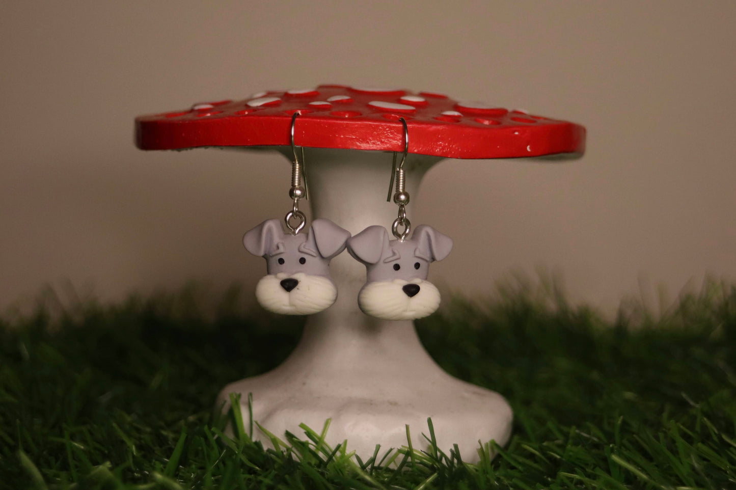 Schnauzer Dog Earrings