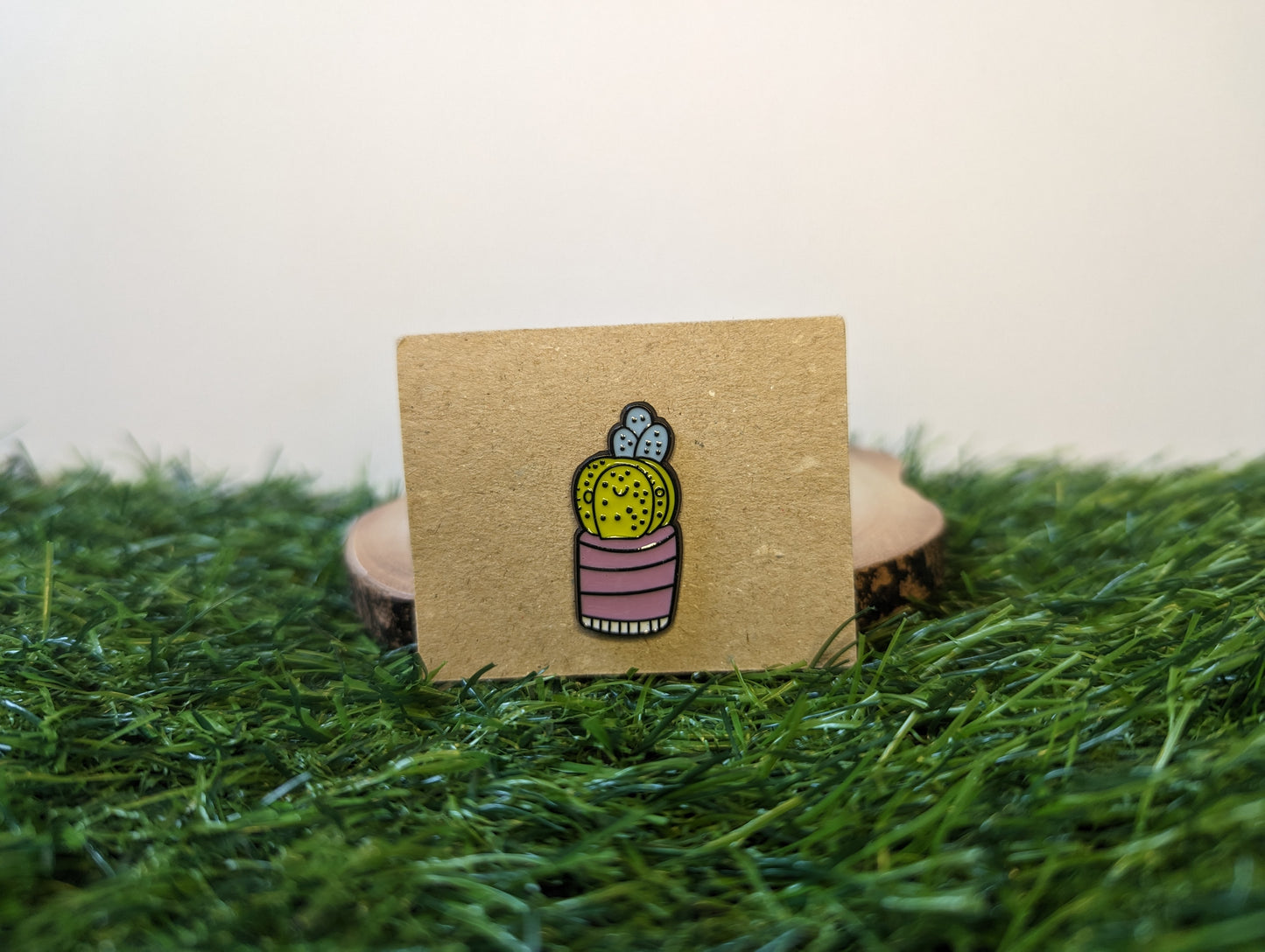 Happy Cactus Pin