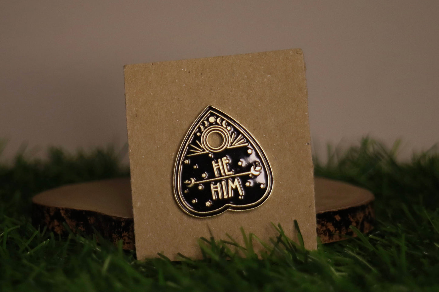 Planchette Pronoun (Various Pronouns Available) Pin