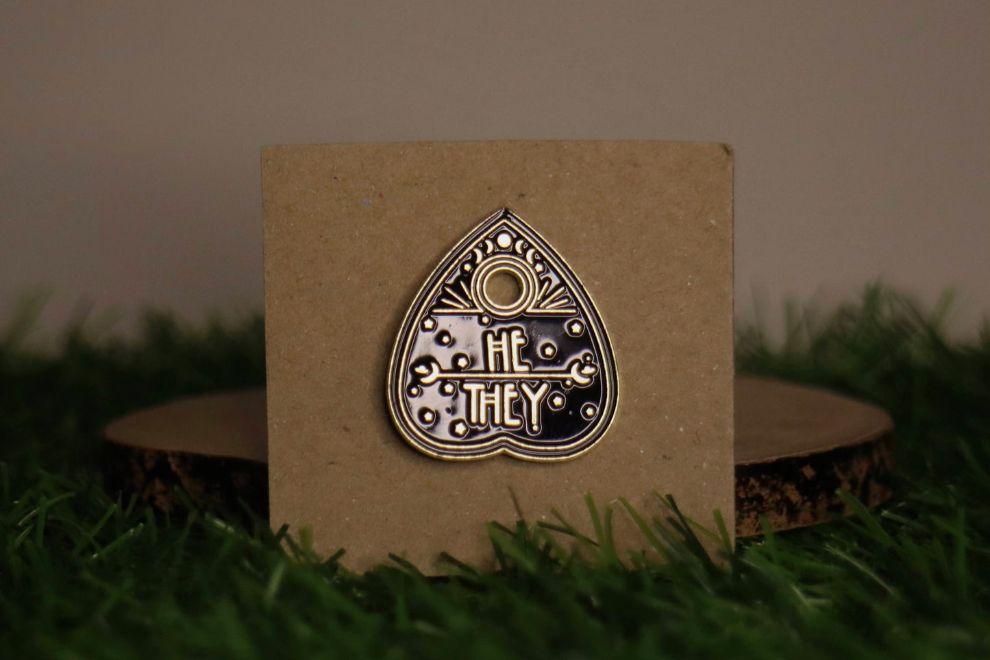 Planchette Pronoun (Various Pronouns Available) Pin