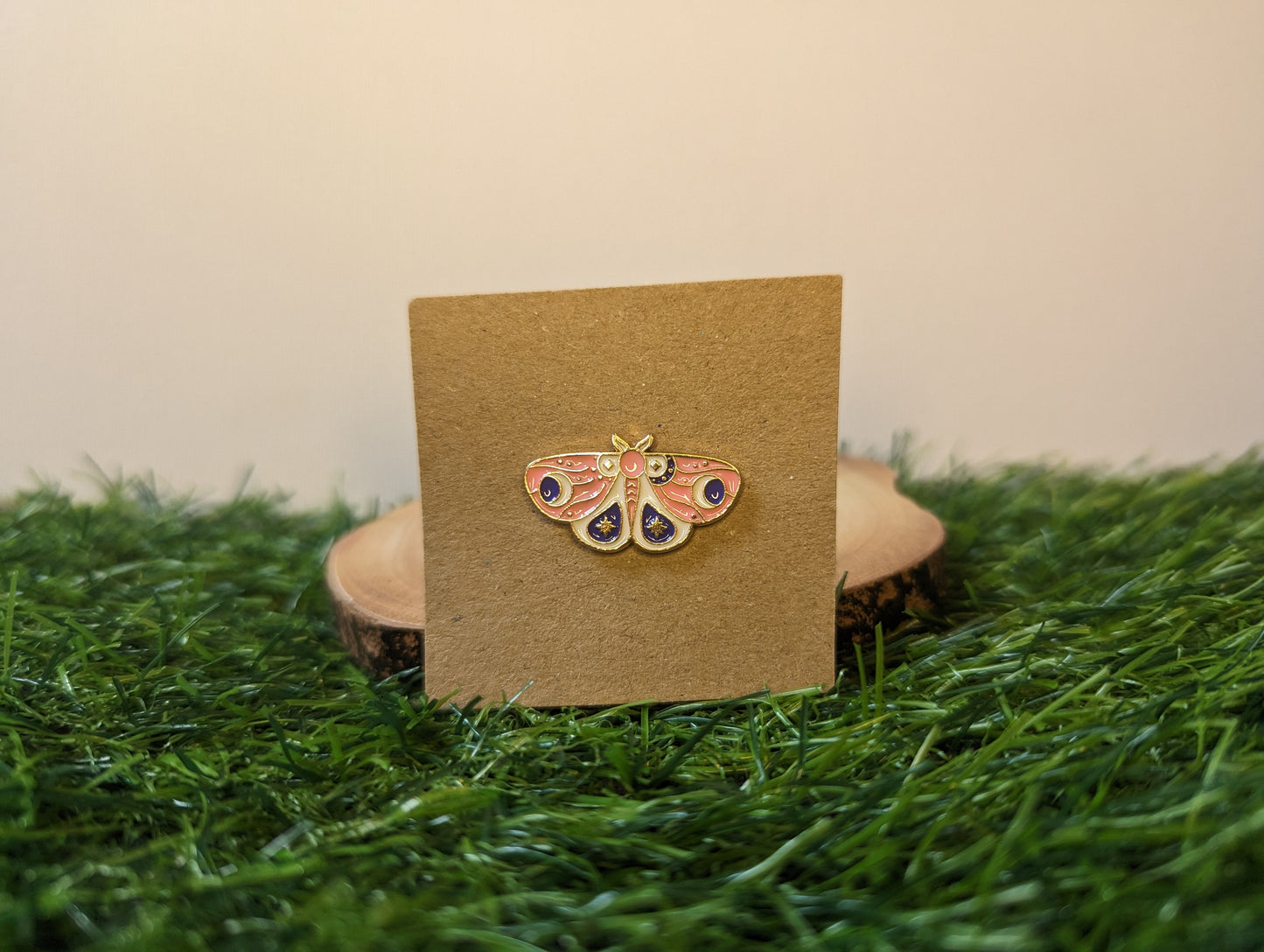 Pink Moth Pin