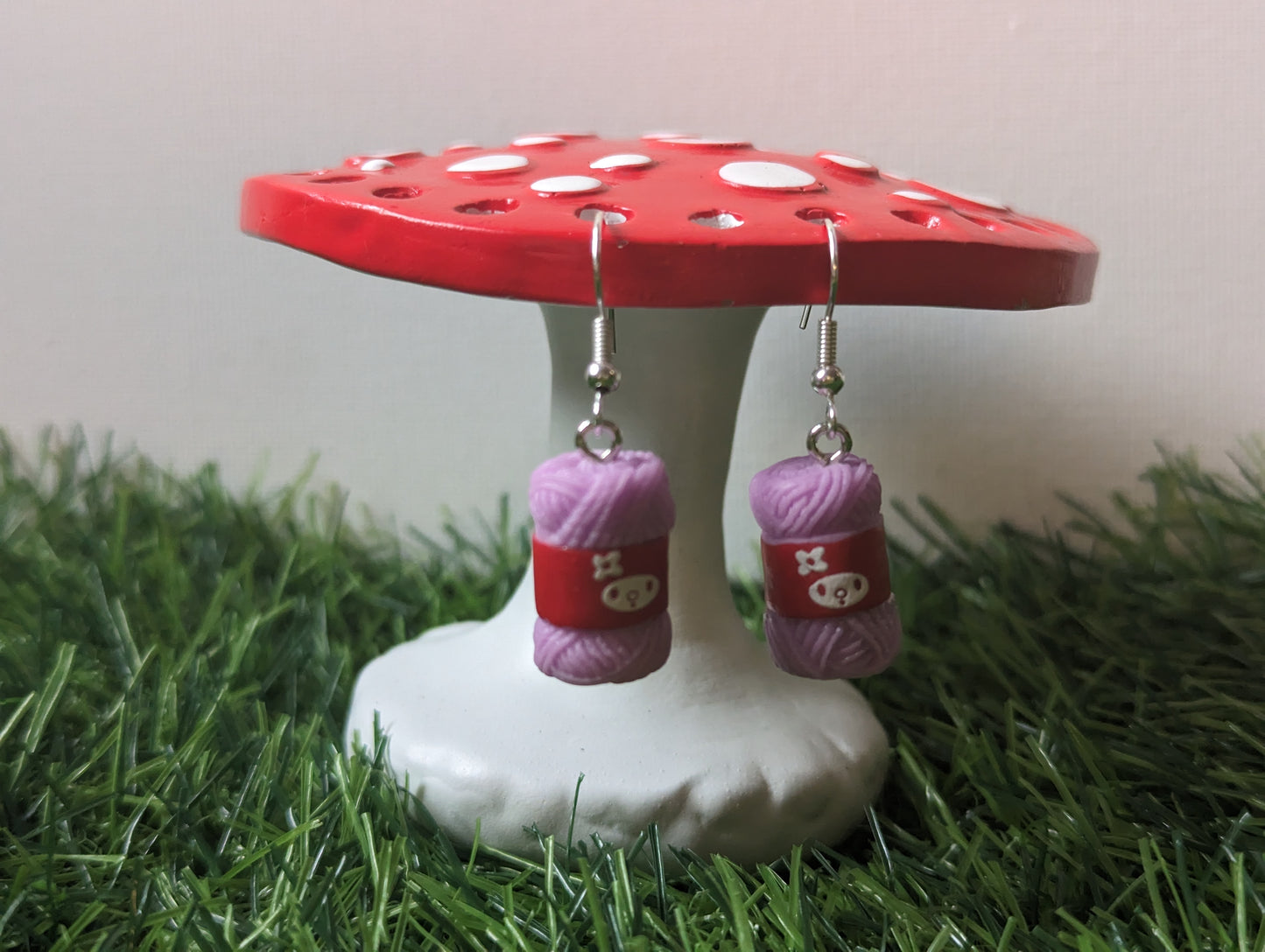 Wool Earrings (Various Colours Available)