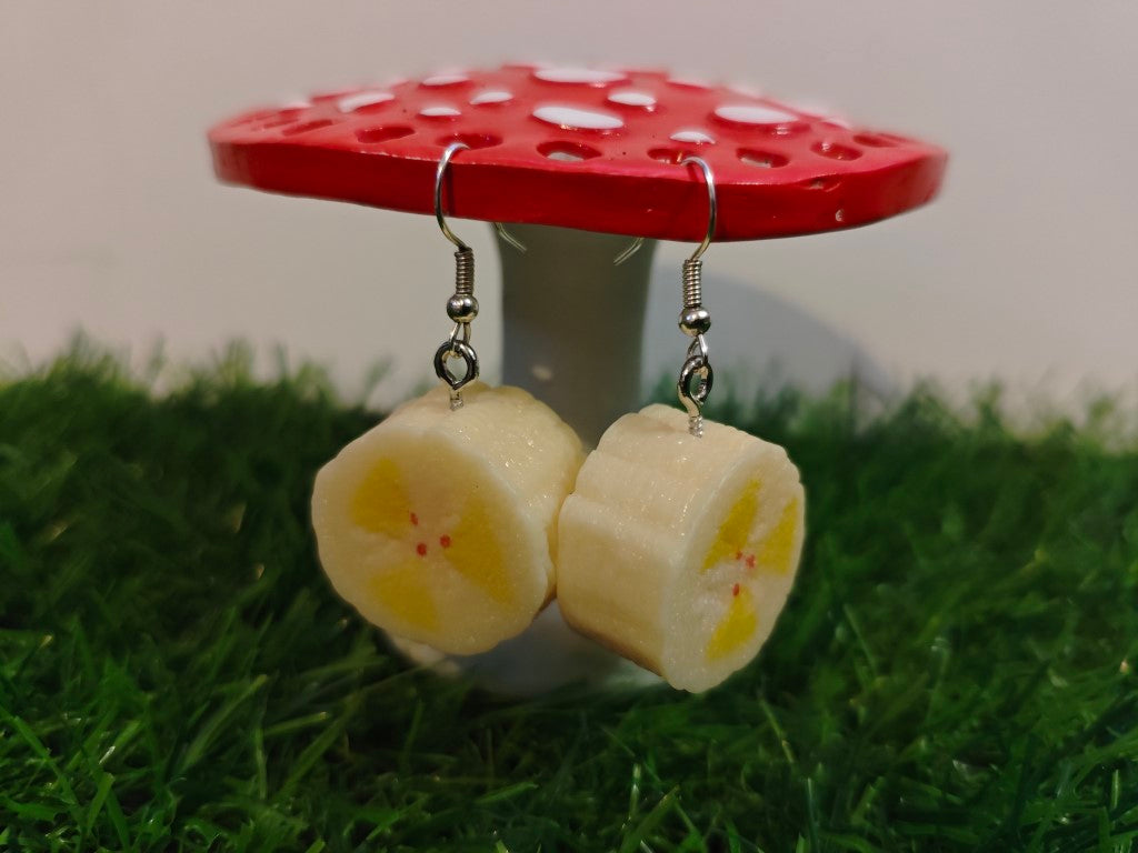 Sliced Banana Earrings