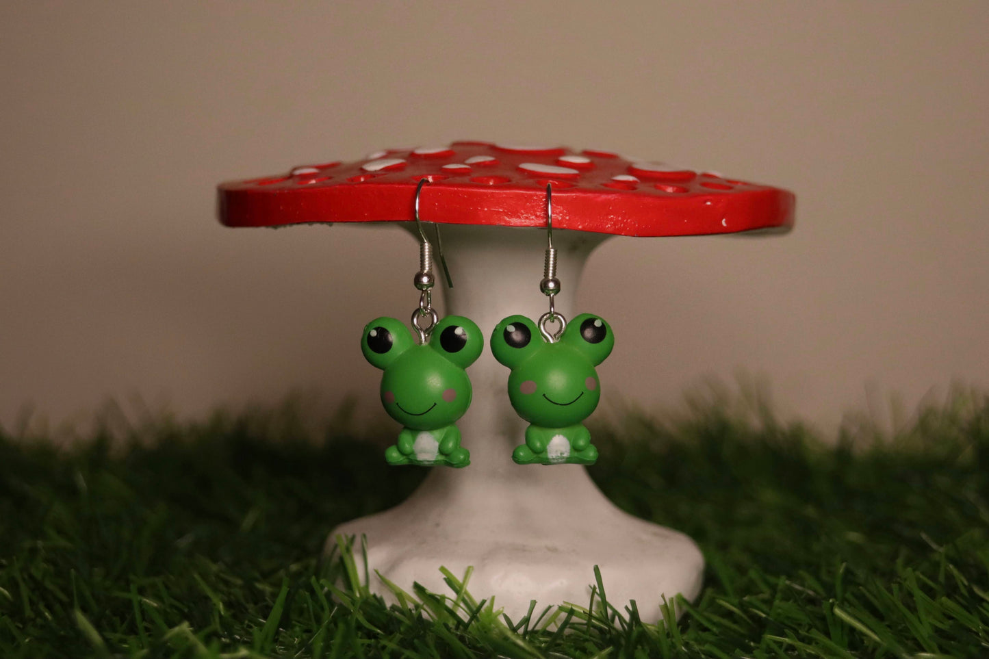 Smiley Frog Earrings