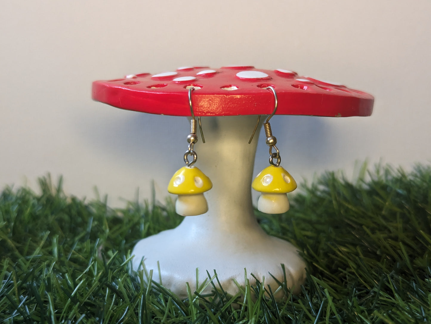 Mushroom Earrings (Various Colour Options)