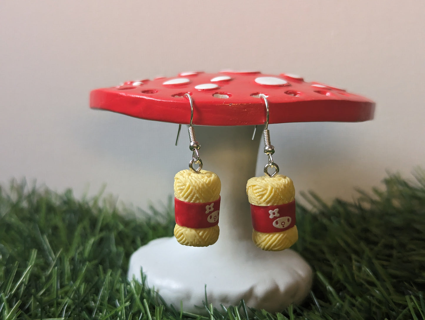 Wool Earrings (Various Colours Available)