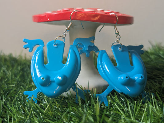 Jumping Frog Earrings (Various Colours Available)