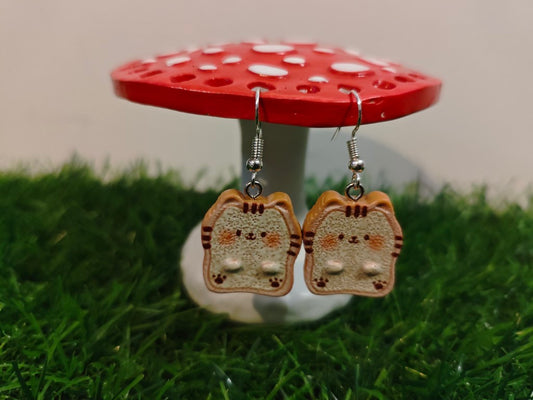 Cat Toast Earrings
