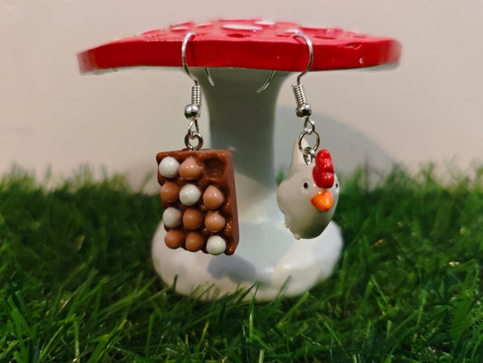 Chicken And Eggs Earrings