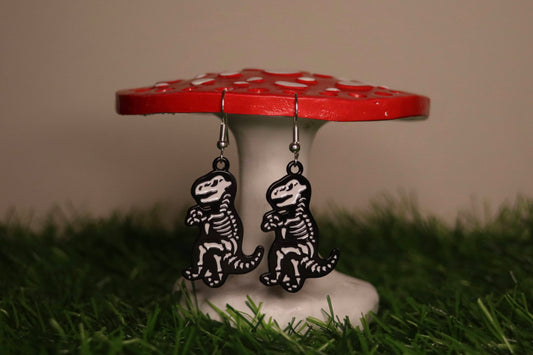 Dinosaur Skeleton Earrings