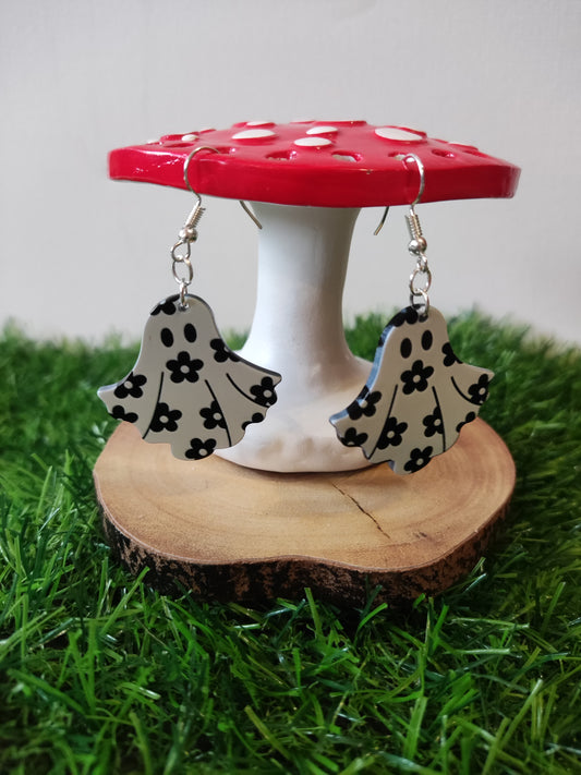 Flowery Ghost Earrings