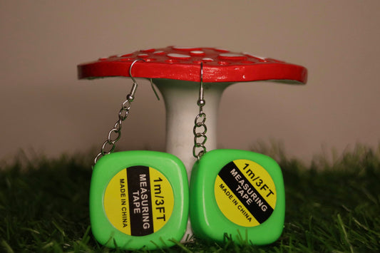 Tape Measure Earrings