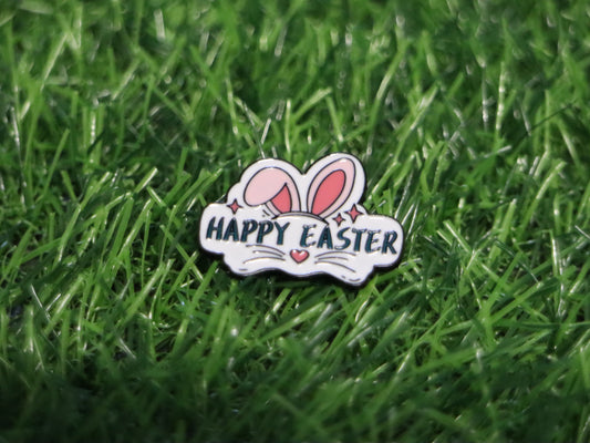 Happy Easter Bunny Pin