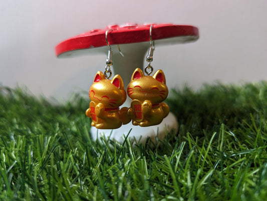 Lucky Cat Earrings