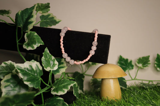 Pink Custom Beaded Necklace
