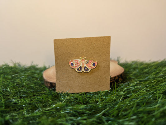 Pink Moth Pin