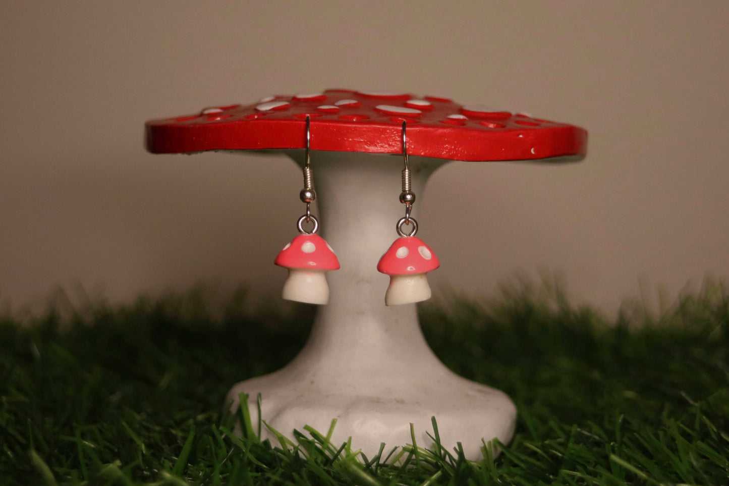 Mushroom Earrings (Various Colour Options)