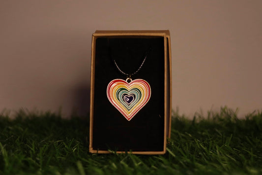 Pride Rainbow Heart Necklace