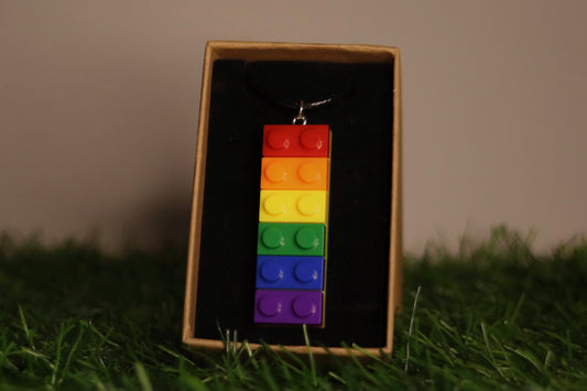 Rainbow Brick Necklace