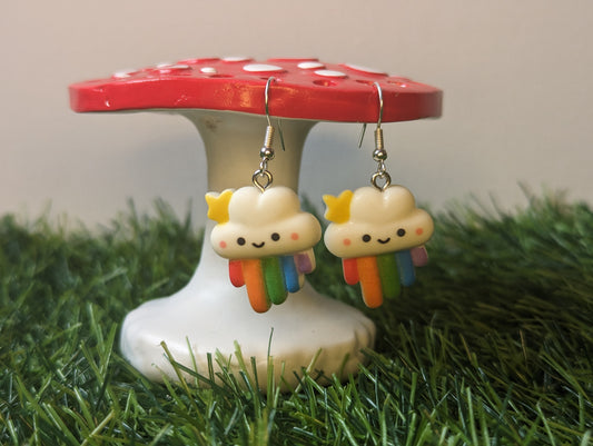 Rainbow Cloud Earrings