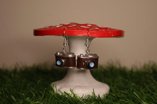 Retro Camera Earrings