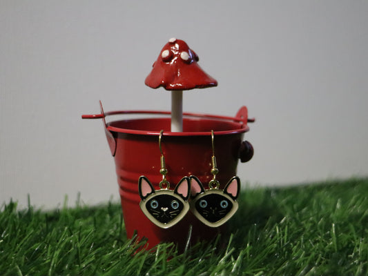 Siamese Cat Earrings