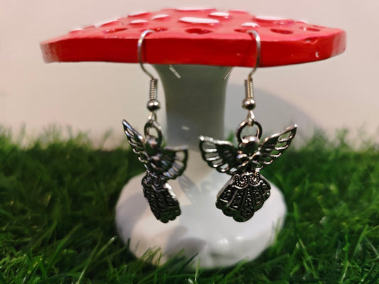 Silver Angel Earrings