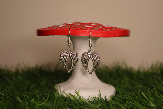 Silver Angel Wing Earrings