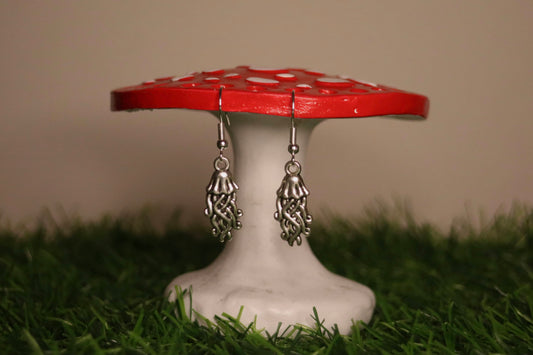 Silver Jellyfish Earrings