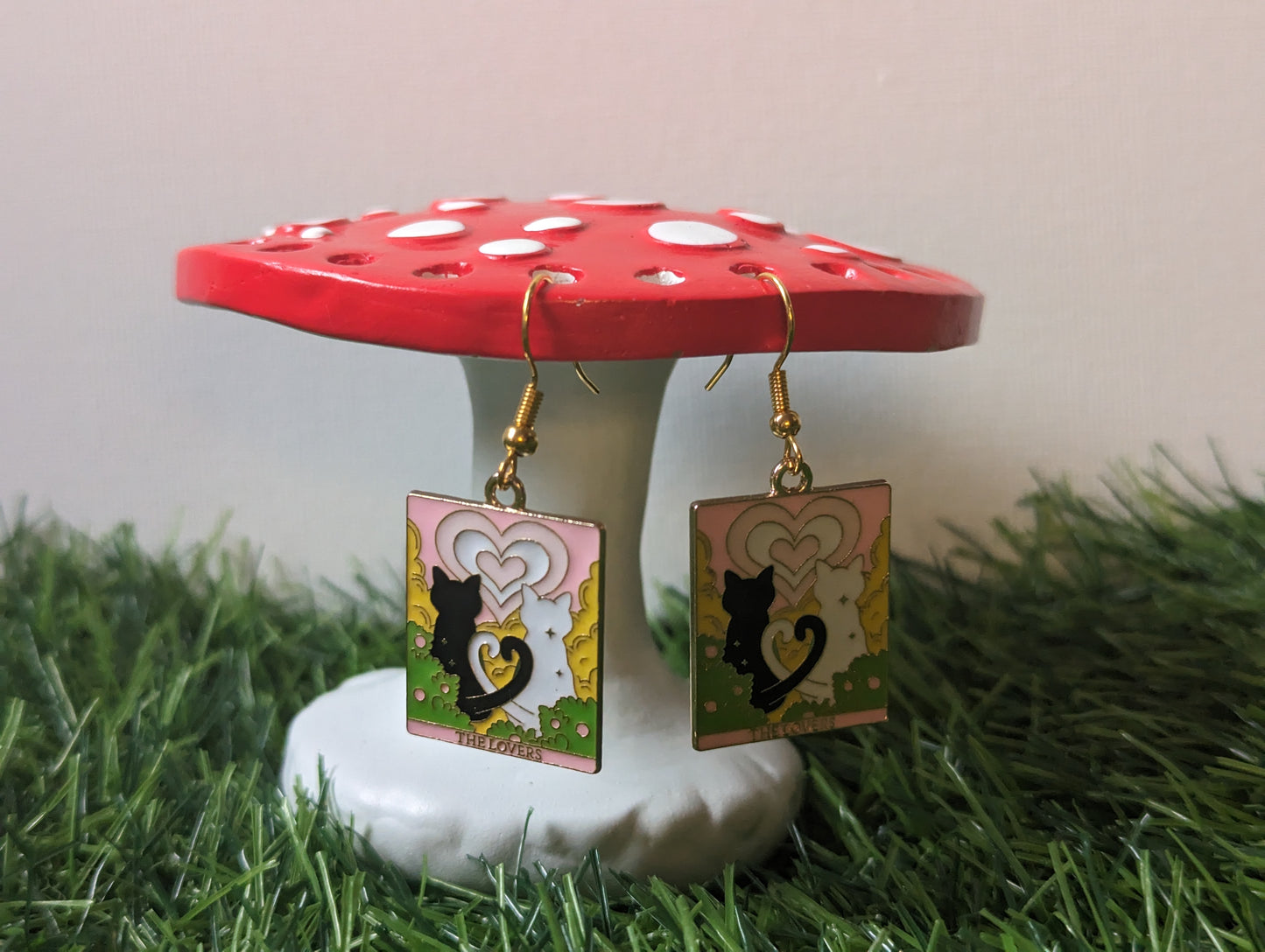 'The Lovers' Cat Earrings