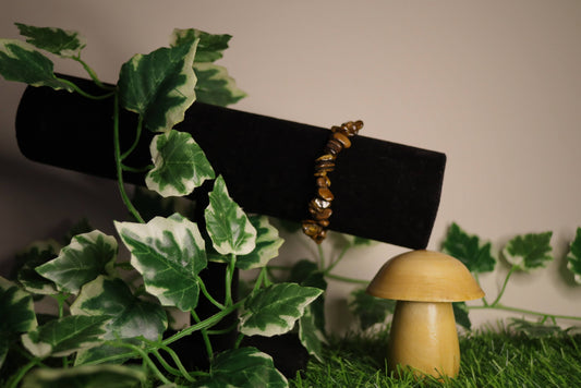 Tiger's Eye Crystal Chip Bracelet