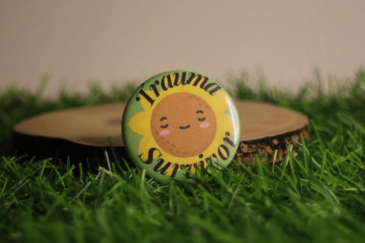 Trauma Survivor Sunflower Badge